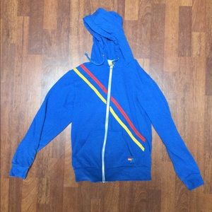 Aviator Nation Prey for Surf blue hoodie, XS